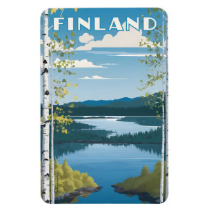 Finnland - Naturdarstellung Magnet