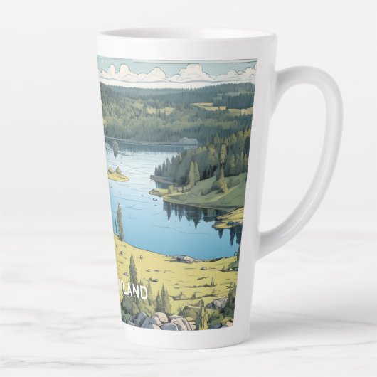 Finnland - Naturdarstellung Milchtasse (Rechts)