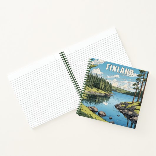 Finnland - Naturdarstellung Notizblock (Innenseite)