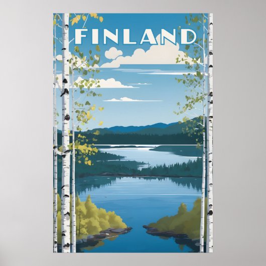 Finnland - Naturdarstellung Poster (Vorne)