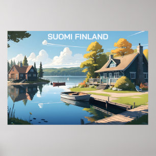 Finnland - Naturdarstellung Poster