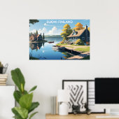 Finnland - Naturdarstellung Poster (Heimbüro)