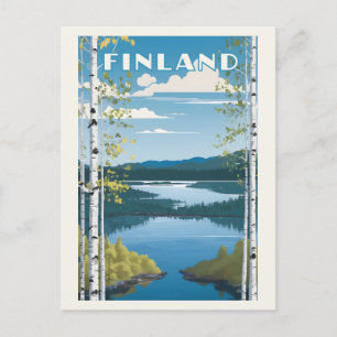Finnland - Naturdarstellung Postkarte