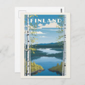 Finnland - Naturdarstellung Postkarte (Vorne/Hinten)