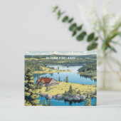 Finnland - Naturdarstellung Postkarte (Stehend Vorderseite)