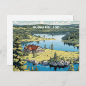 Finnland - Naturdarstellung Postkarte (Vorne/Hinten)