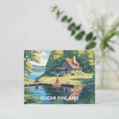 Finnland - Naturdarstellung Postkarte (Stehend Vorderseite)