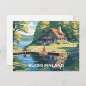 Finnland - Naturdarstellung Postkarte (Vorne/Hinten)