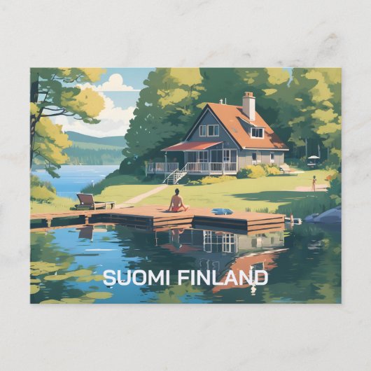 Finnland - Naturdarstellung Postkarte (Vorderseite)