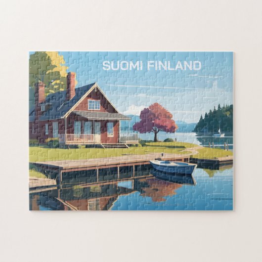 Finnland - Naturdarstellung Puzzle (Horizontal)