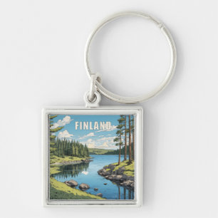 Finnland - Naturdarstellung Schlüsselanhänger