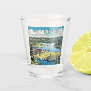 Finnland - Naturdarstellung Schnapsglas