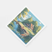Finnland - Naturdarstellung Serviette (Ecke)