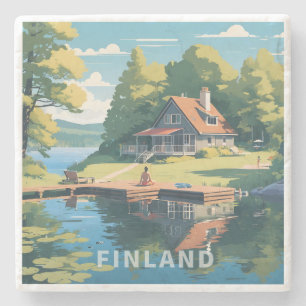 Finnland - Naturdarstellung Steinuntersetzer