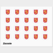 Finnland - Offizielle Wappen-Heraltrockenzeichen Runder Aufkleber (Blatt)