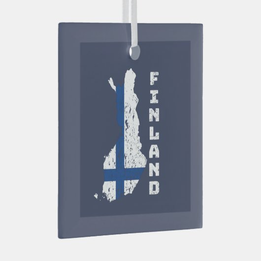 Finnland Ornament Aus Glas (Vorderseite Rechts)