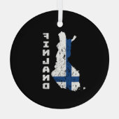 Finnland Ornament Aus Glas (Rückseite)