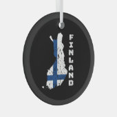 Finnland Ornament Aus Glas (Vorderseite Rechts)