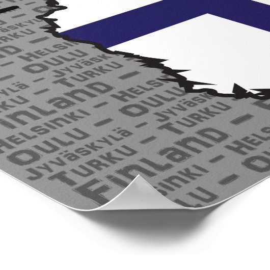 Finnland Poster (Ecke)