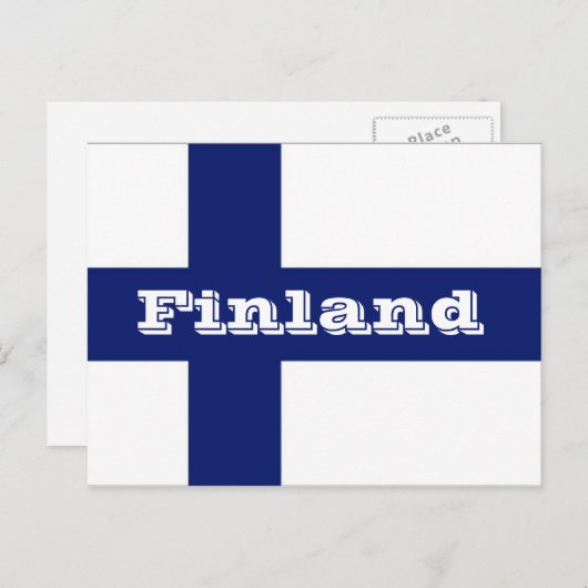 Finnland Postkarte (Vorne/Hinten)