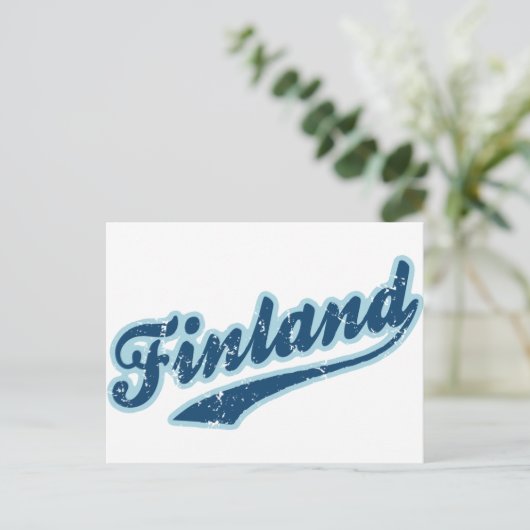 Finnland Postkarte (Stehend Vorderseite)