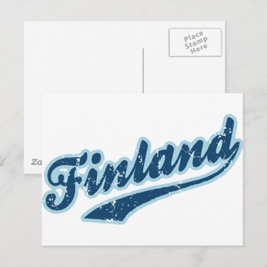 Finnland Postkarte (Vorne/Hinten)