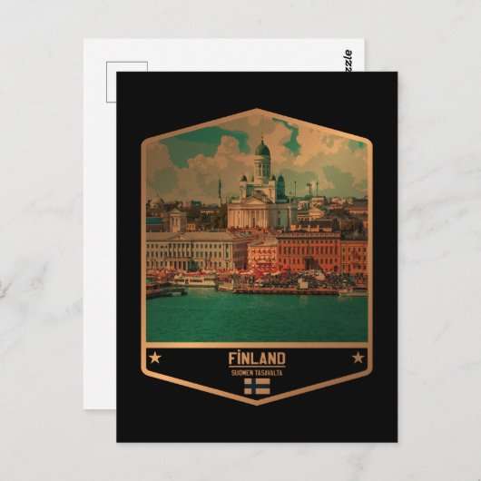 Finnland Postkarte (Vorne/Hinten)