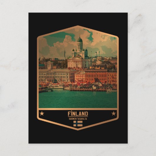 Finnland Postkarte (Vorderseite)