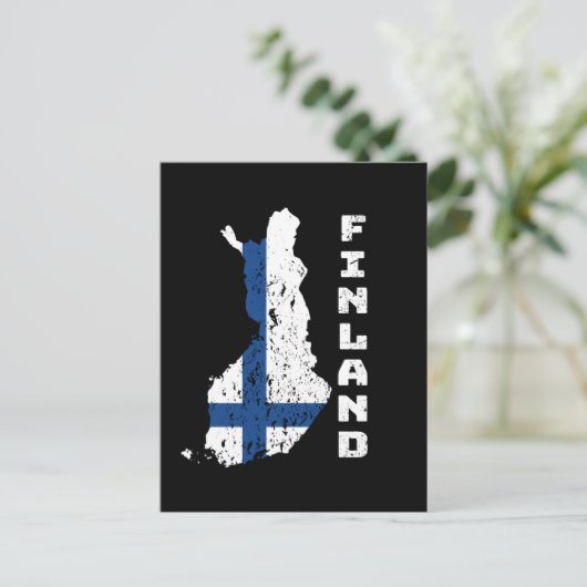 Finnland Postkarte (Stehend Vorderseite)