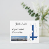 Finnland Postkarte (Stehend Vorderseite)