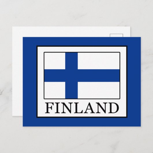 Finnland Postkarte (Vorne/Hinten)