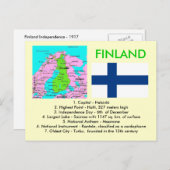 Finnland Postkarte (Vorne/Hinten)
