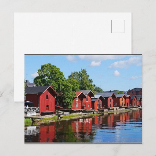 Finnland Postkarte (Vorne/Hinten)