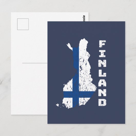 Finnland Postkarte (Vorne/Hinten)