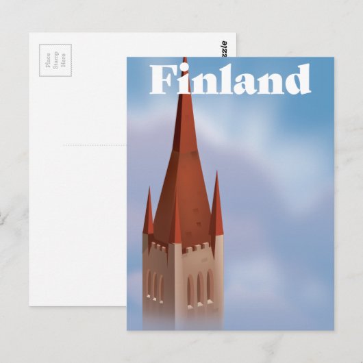 Finnland Postkarte (Vorne/Hinten)