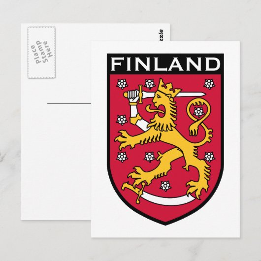 Finnland Postkarte (Vorne/Hinten)