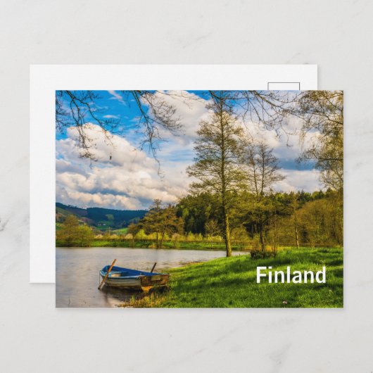 Finnland Postkarte (Vorne/Hinten)