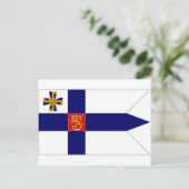 Finnland Präsident Flag Postkarte (Stehend Vorderseite)