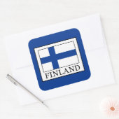 Finnland Quadratischer Aufkleber (Umschlag)