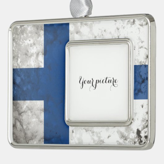 Finnland Rahmen-Ornament Silber (Links)