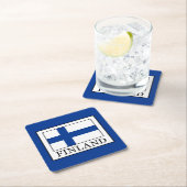 Finnland Rechteckiger Pappuntersetzer (Vor Ort)