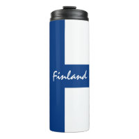 Finnland reist Mug, patriotische finnische Flagge