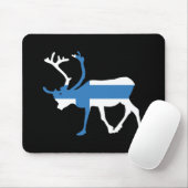 Finnland-Ren Mousepad (Mit Mouse)