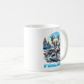 Finnland Rentierbestand Kaffeetasse (VorderseiteRechts)