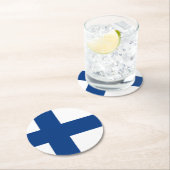 Finnland Runder Pappuntersetzer (Vor Ort)