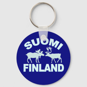 Finnland Schlüsselanhänger Elch & Rentier