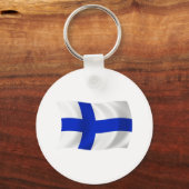 Finnland Schlüsselanhänger für Flaggen (Vorderseite)