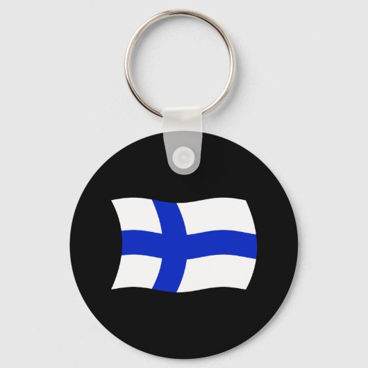 Finnland Schlüsselanhänger für Flaggen (Vorderseite)