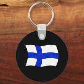 Finnland Schlüsselanhänger für Flaggen (Vorderseite)