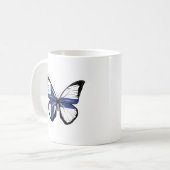 Finnland Schmetterlingsflagge Kaffeetasse (Vorderseite Links)